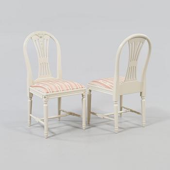 STOLAR, 4 st, gustaviansk stil, 1900-talets andra hälft.