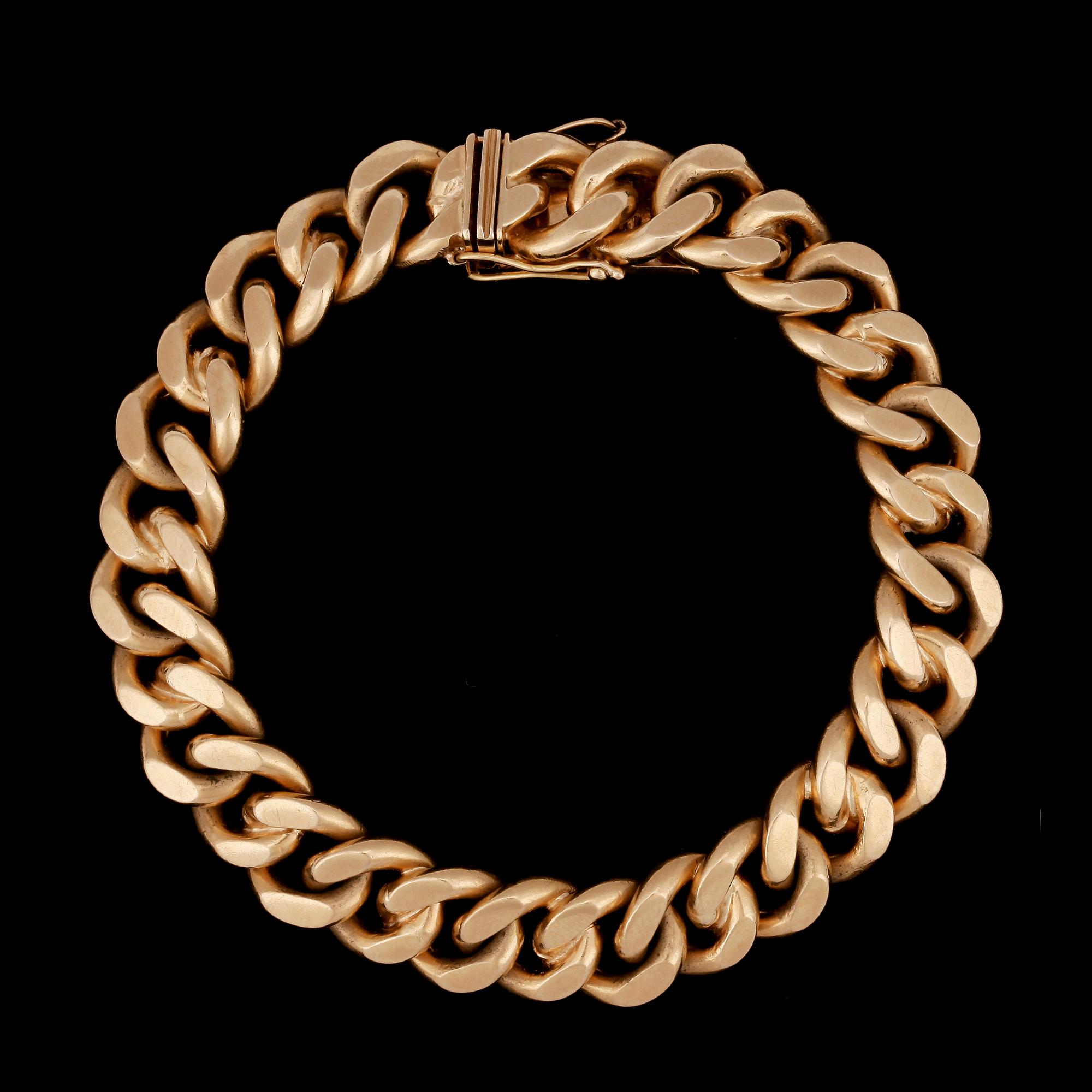 ARMBAND, 18k guld, Segir, Köping 1964. Vikt ca 79 gram.