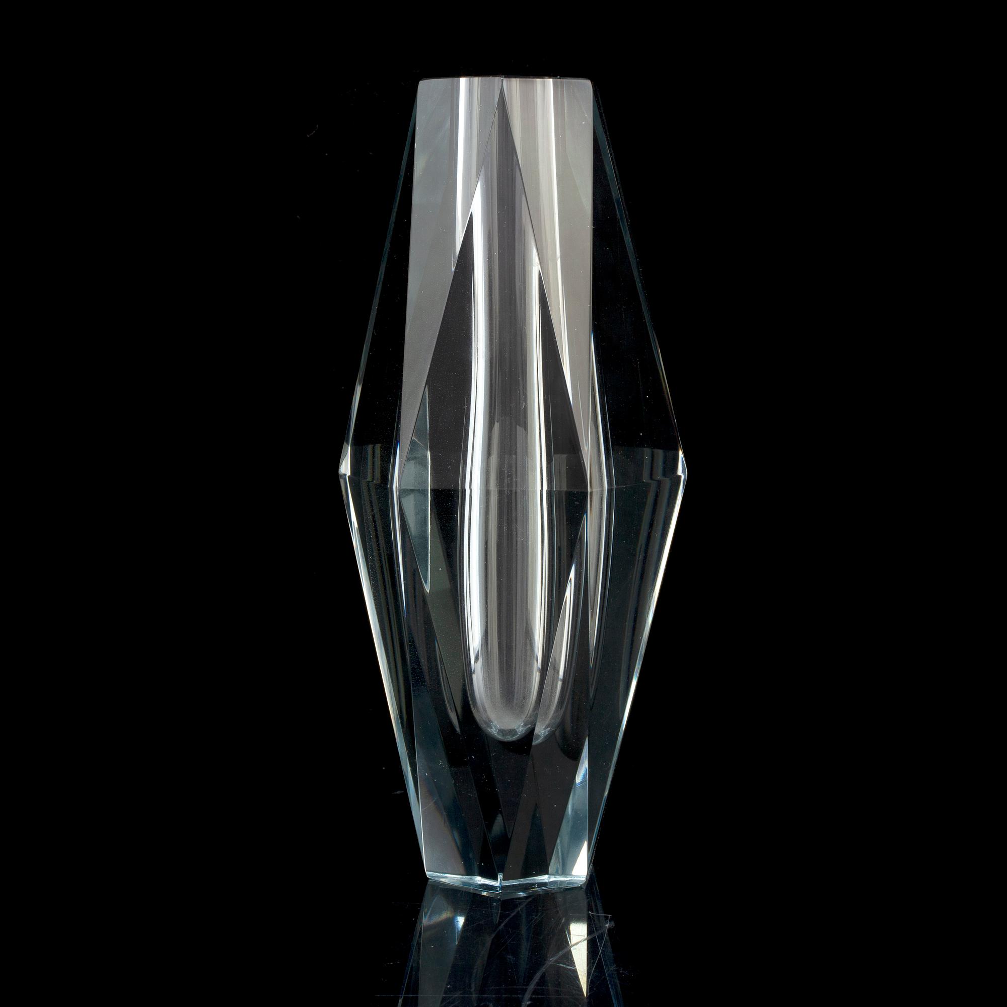 ASTA STRÖMBERG, vas, glas, "Diamant", Strömbergshyttan, 1960-tal.
