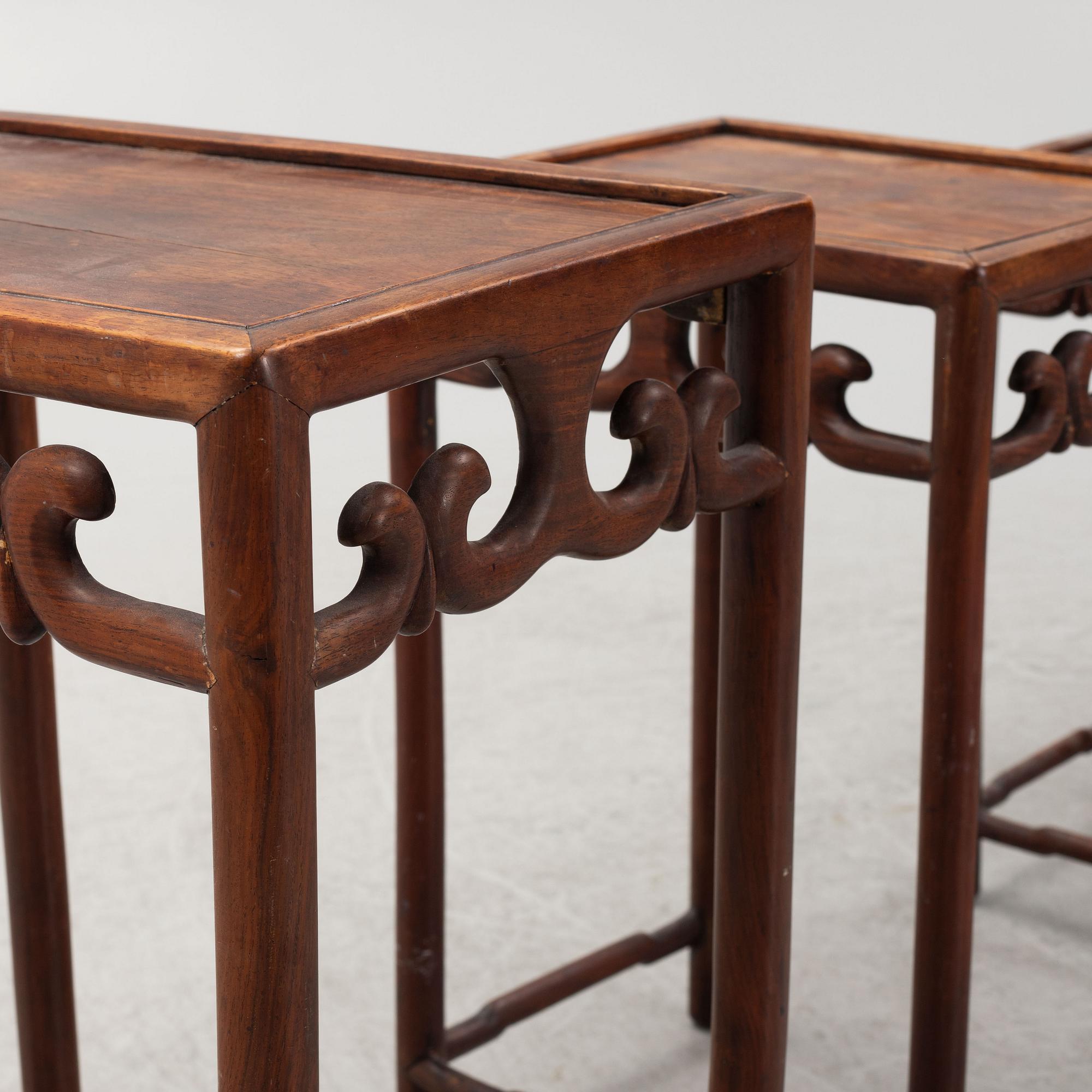 Satsbord, 4 delar, Kina, sen Qingdynasti.