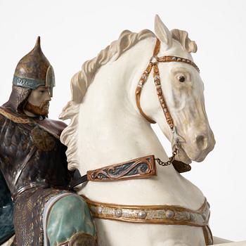 Alfredo Llorens, figurine, "Alexander Nevsky", Lladró, Spain.