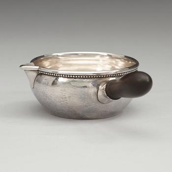 A Georg Jensen sterling sausière, Copenhagen 1933-44, design nr 55 B.