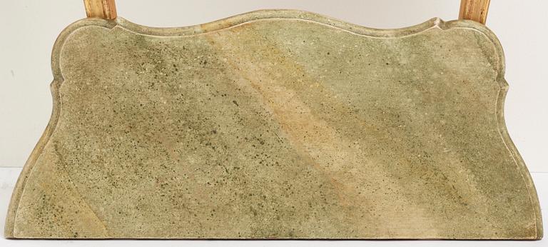 KONSOLBORD, med Stockholm hallstämpel 1763, Rokoko.