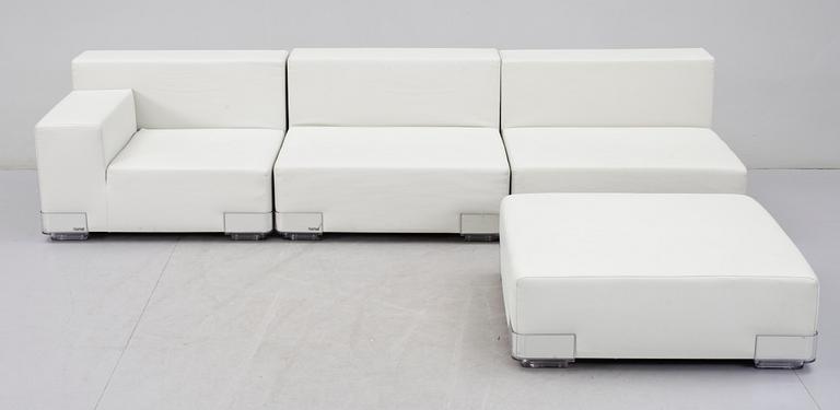 MODULSOFFA / SOFFA, 4 delar, Piero Lissoni, Kartell, formgiven 2003.