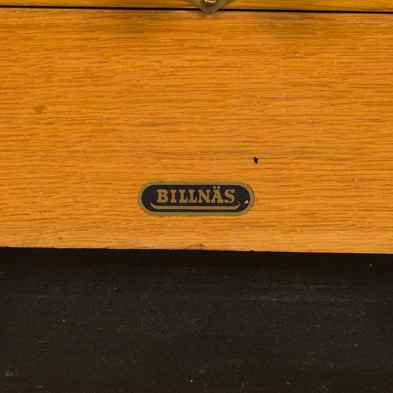 A Billnäs oak wood archive cabinet, Finland mid-20th century.