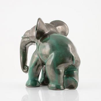 Allan Ebeling skulptur, elefant , lergods, Uppsala-Ekeby.