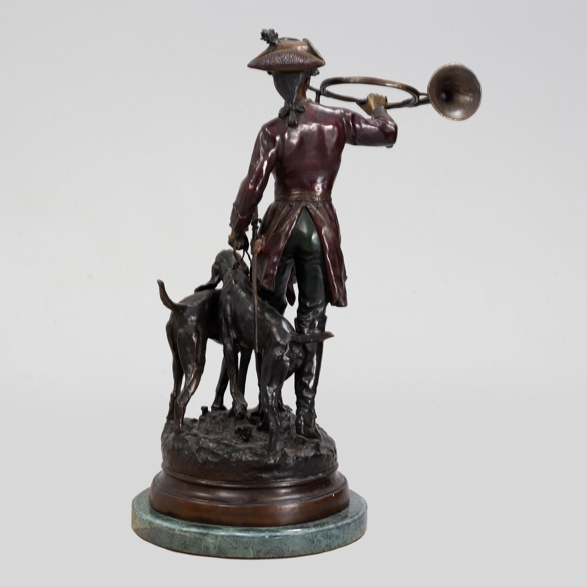 Hippolyte Moreau & Prosper Lecourtier, after. Sculpture, bronze.