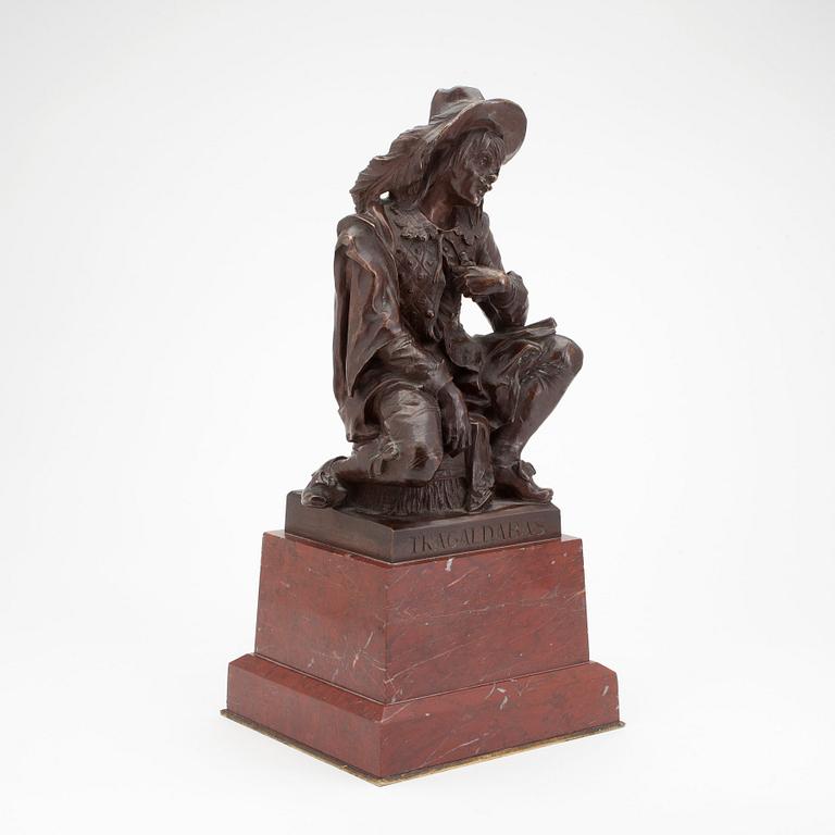 JUDITH GAUTIER, skuptur,"Tracaldabas", brons, signerad.