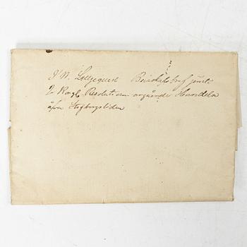 Kungligt brev, signerat Carl XIV Johan, 1831.