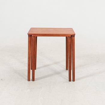 A Danish 1960s 2 pcs teak nesting table.