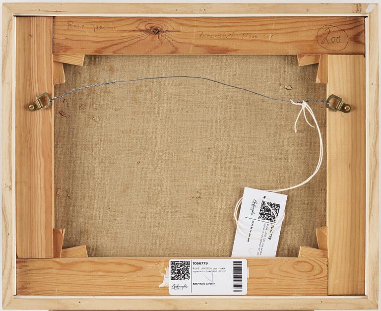 RUNE JANSSON, oil on canvas, signed and dated -57.