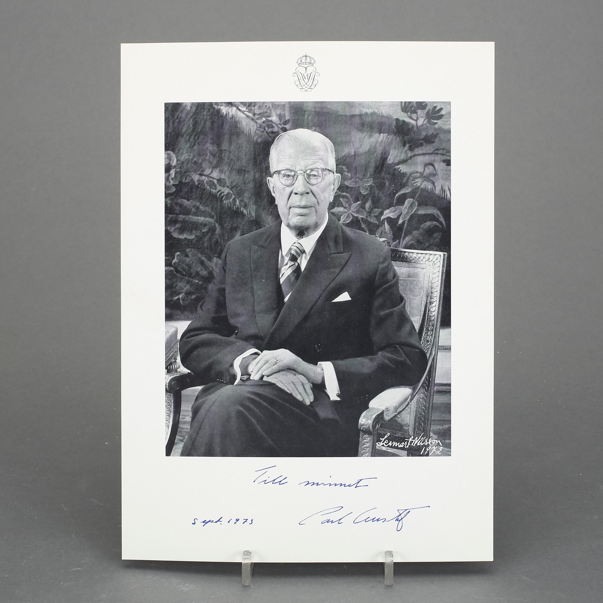 PARTI DIVERSE, matsedlar, inbjudningskort, tackkort från Gustav V, prins Bertil, prinsessan Sibylla, Prinsessan Birgitta.