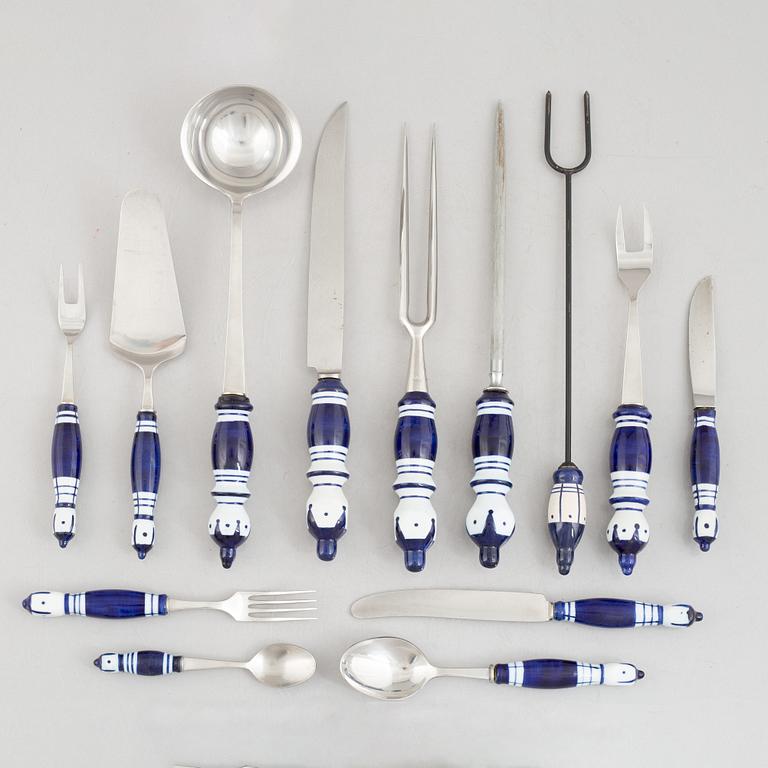 Björn Wiinblad, cutlery service, 64 pieces, "Sienna", Rosenthal.