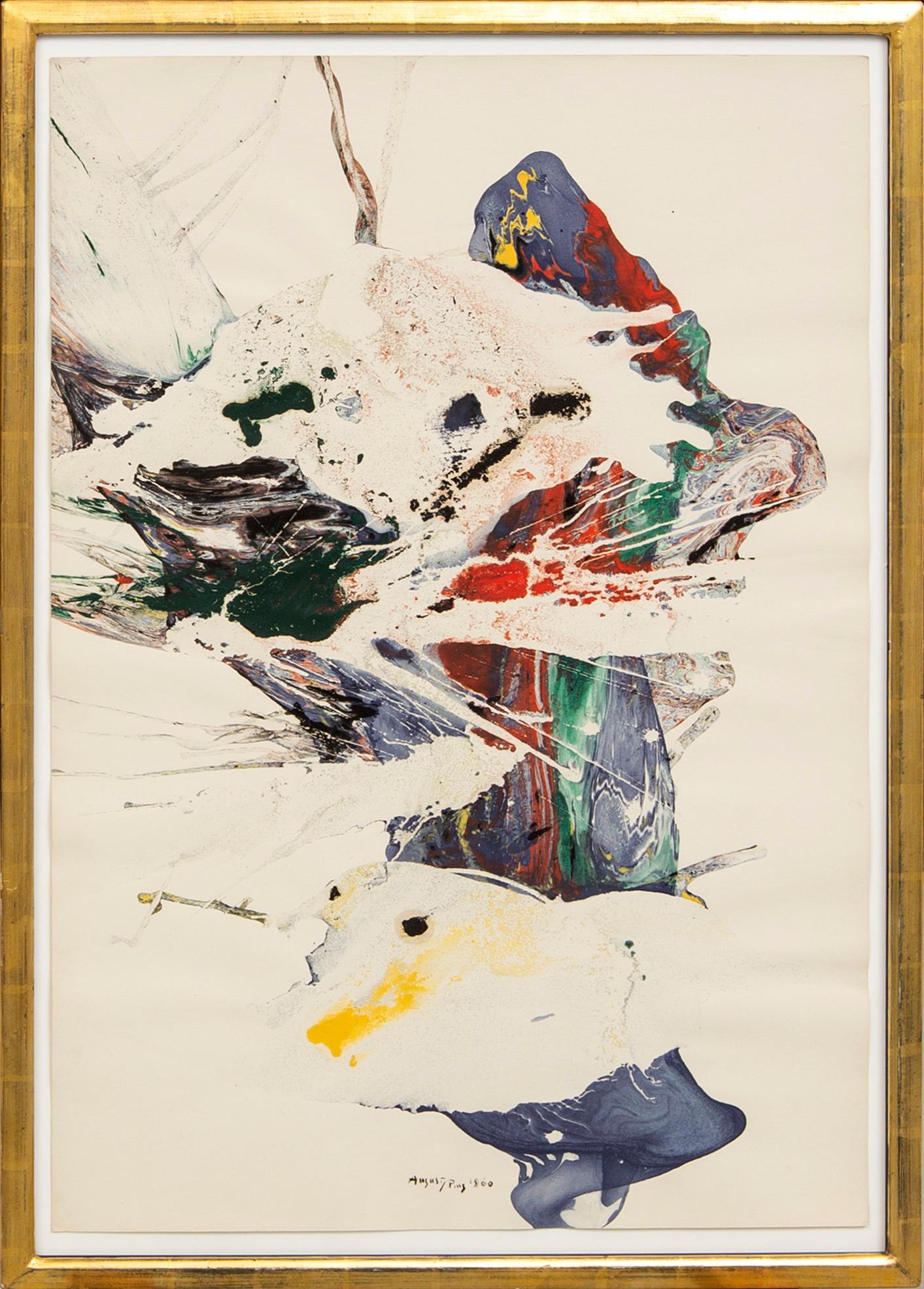 August Puig, a signed and dated oil on paper.