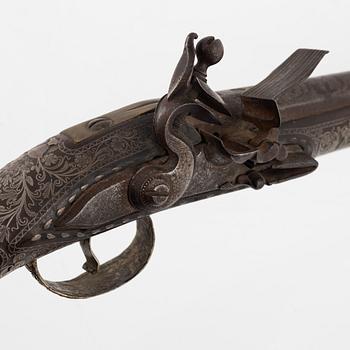 Pistol, osmansk, omkring 1800.