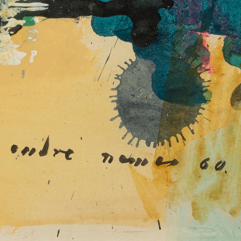 Endre Nemes, mixed media on papaer, signed and dated -60.