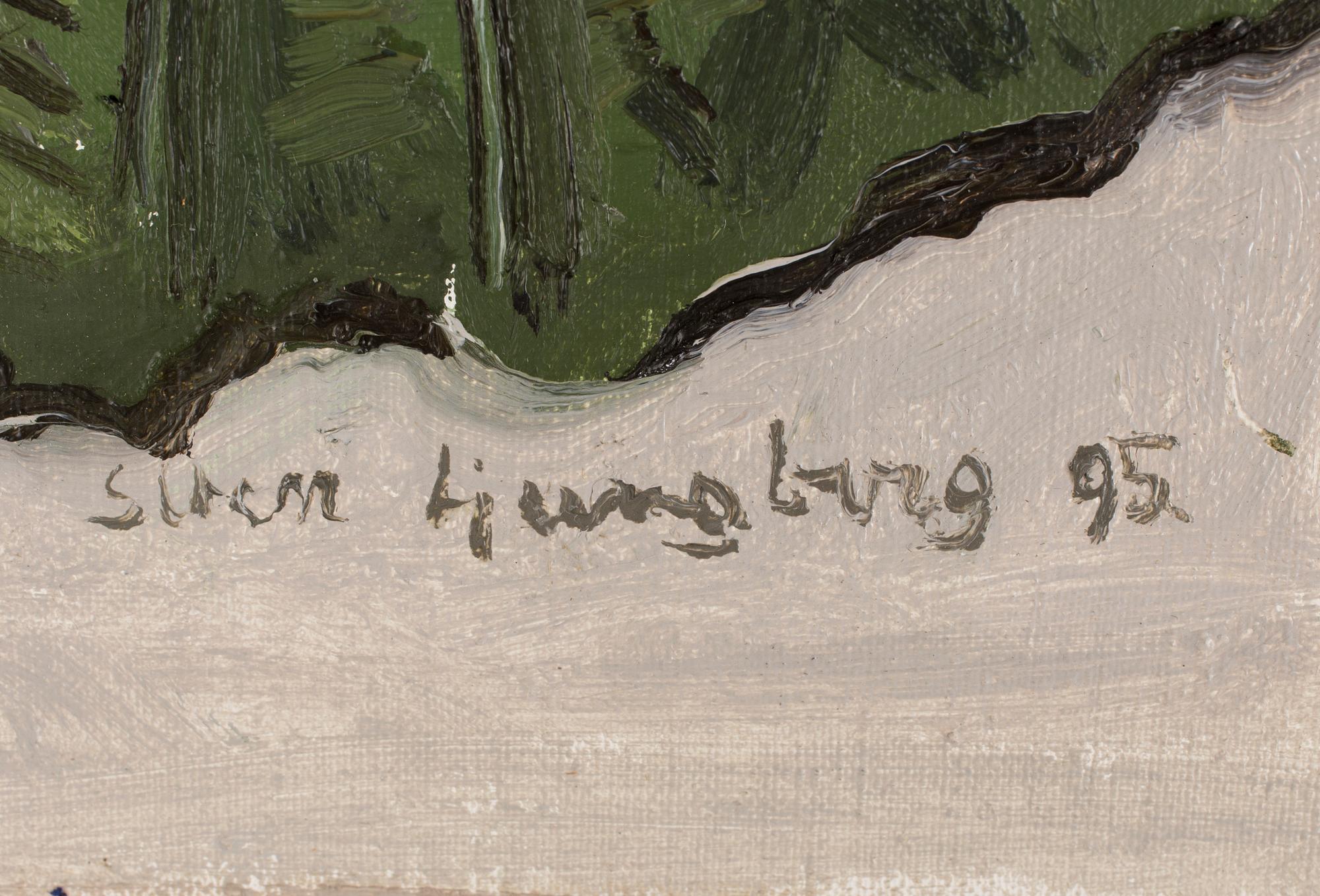 SVEN LJUNGBERG, 2 st, oljor på pannå, signerade och daterade -95.