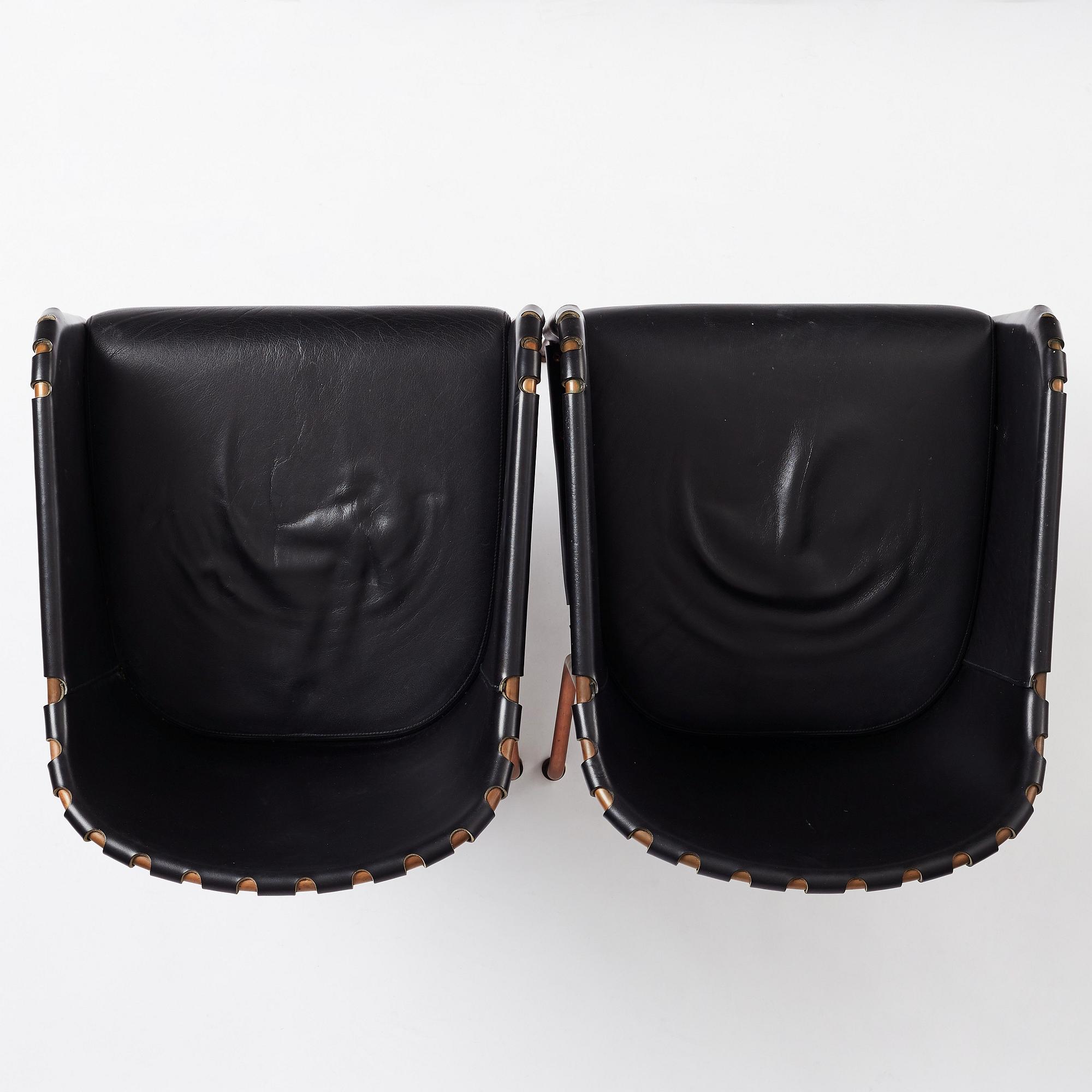 Mats Theselius, a pair of 'Ambassad' easy chairs, Källemo, Sweden, post 1999.