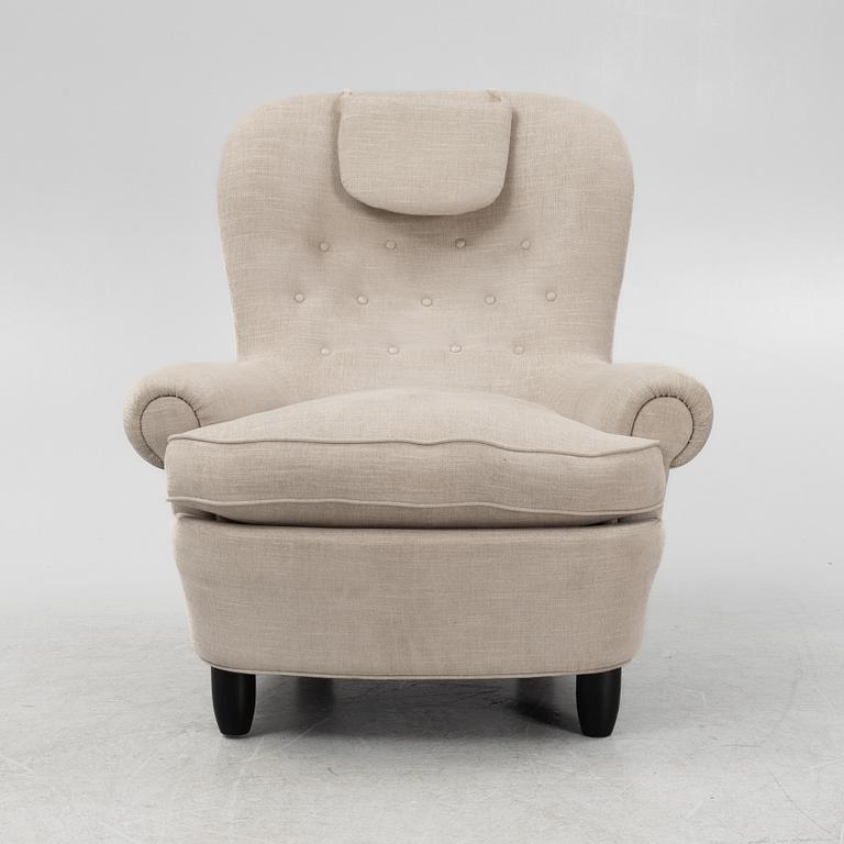 Carl Malmsten, a 'Jättepaddan' armchair, OH Sjögren, Sweden.
