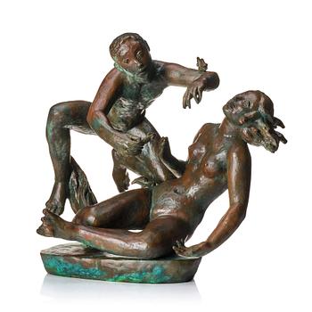 853. Carl Milles, "Lek med fiskar" (Play with fishes).