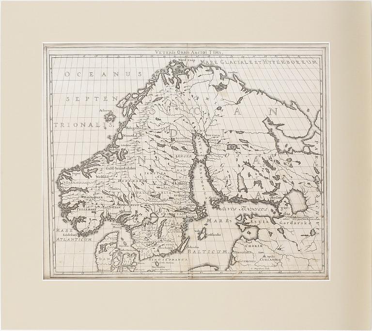 KARTOR, 2st, etsningar, 1700-tal.