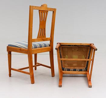 STOLAR, 6 st, gustaviansk stil, Taserud, 1900-talets andra hälft.