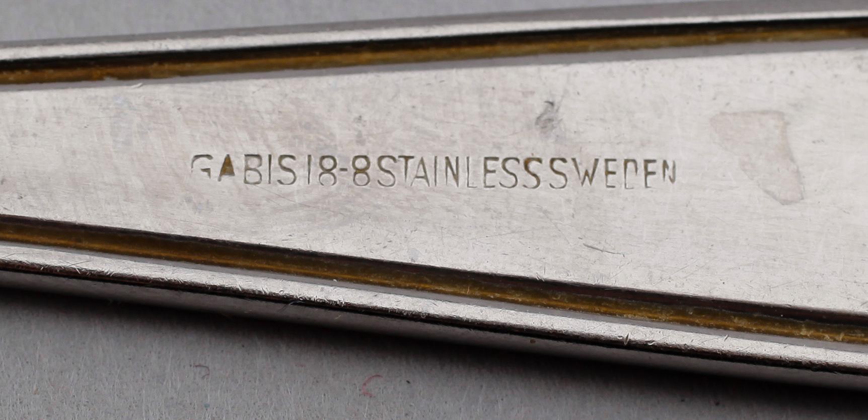 BESTICK, 80 delar, stål, "Parad", design Sven-Arne Gillgren 1962, Gense.