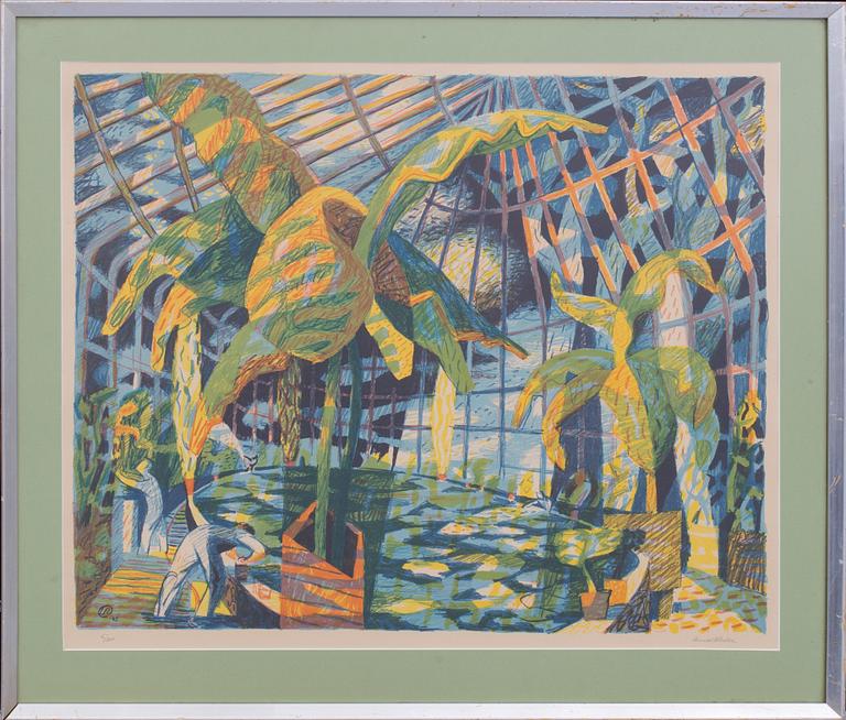 LENNART RODHE, färglitografi, signerad och numrerad 61/200,