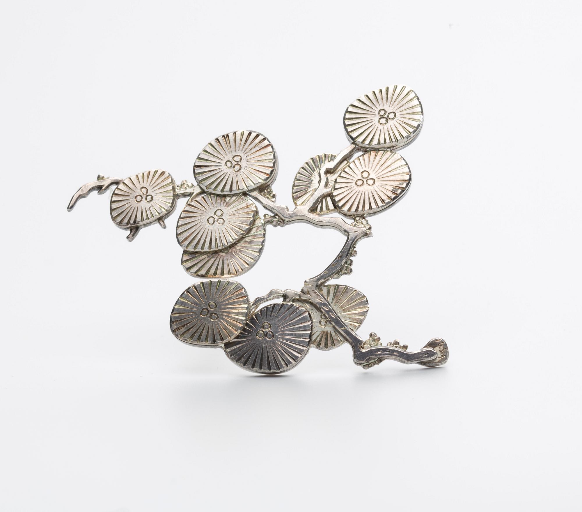 BROSCH, Wiwen Nilsson, Lund 1955, nr 28, sterling silver vikt ca 18 g.