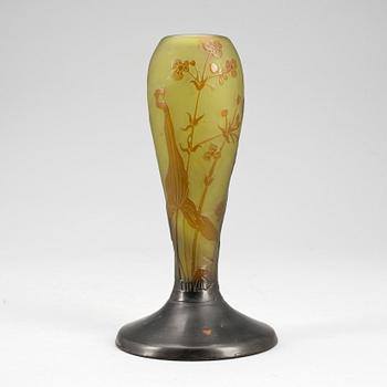 VAS, glas, Emile Gallé, Frankrike, 1900-talets början.