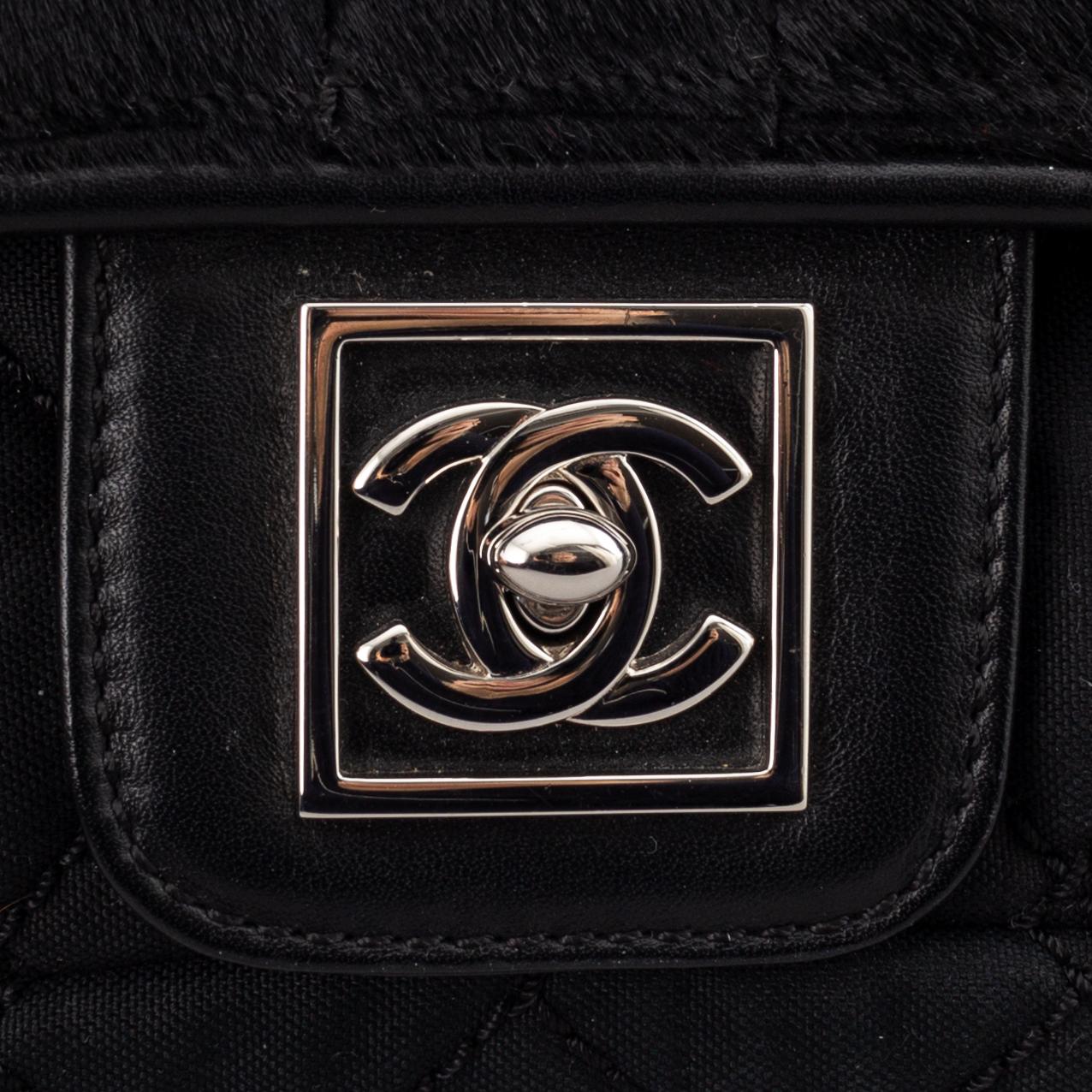 Chanel, a canvas and pony hair handbag, 2005-06.