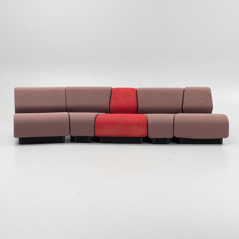 Don Chadwick, a five piece modular sofa, Herman Miller.