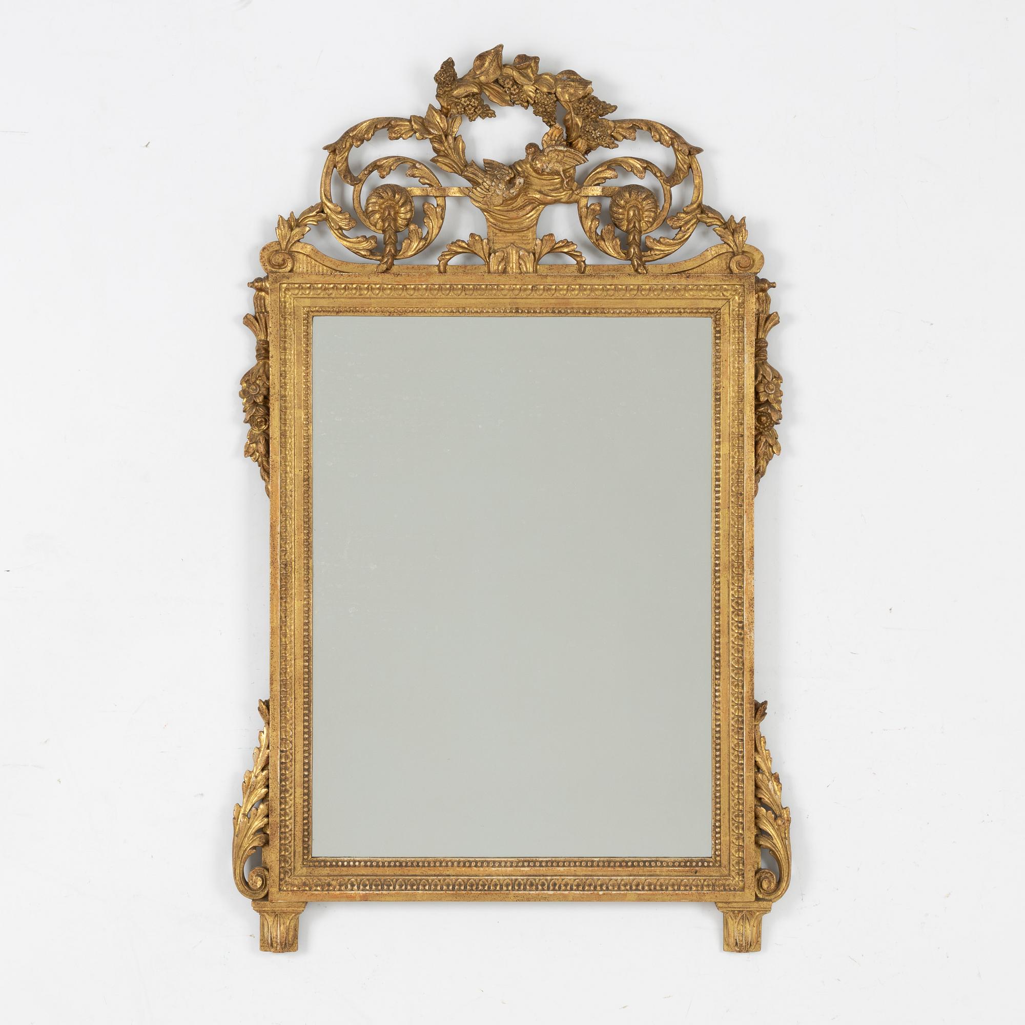 Spegel, Louis XVI, Frankrike, 1700-talets slut.