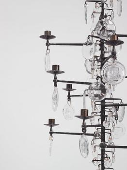 Erik Höglund, a chandelier for 12 candles, Boda Smide, Sweden, probably 1960-70s.