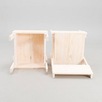 A 21st century pair of "Sedia 1" chairs for Artek, designed in 1974.