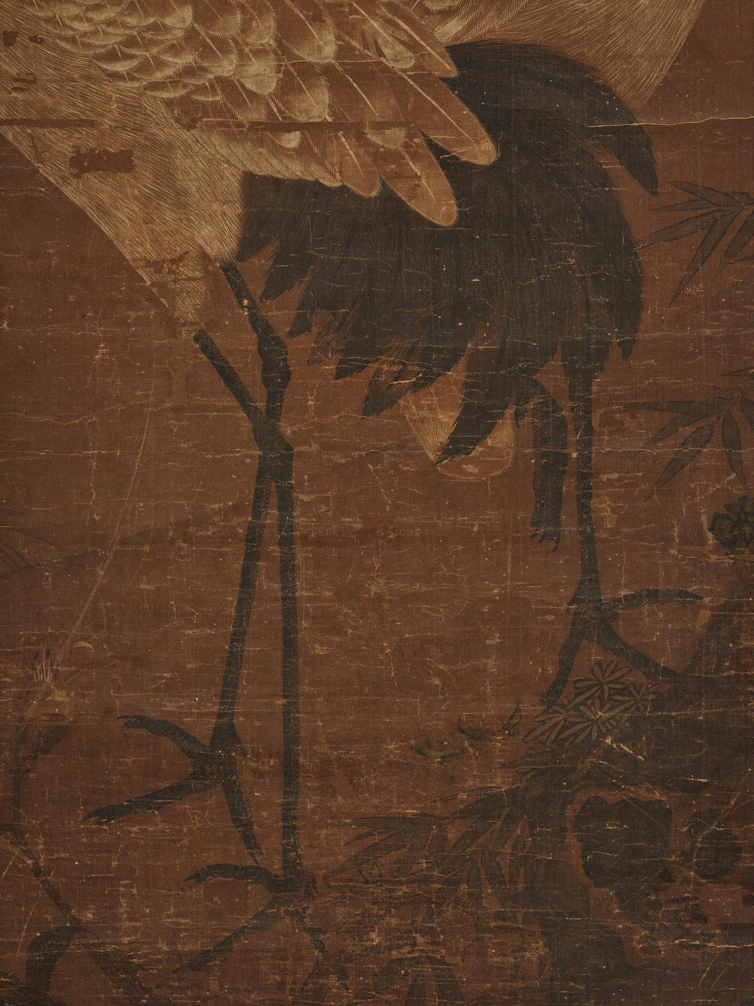 Okänd konstnär, rullmålning, färg och tusch på siden lagt på papper.