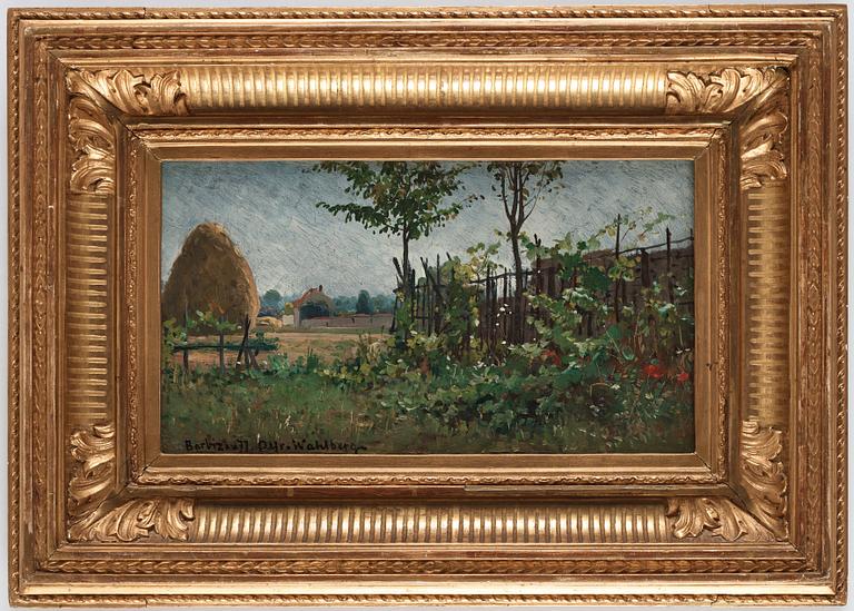 Alfred Wahlberg, Franskt landskap, Barbizon.