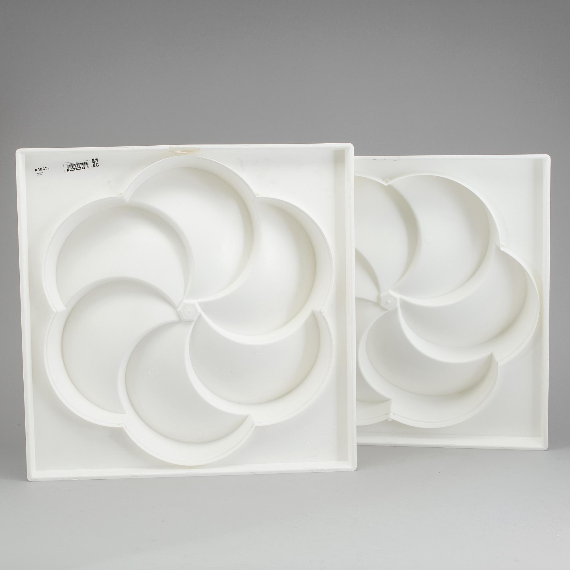 VÄGGPANELER, 2 st, "Rabatt", IKEA, 1990-tal.