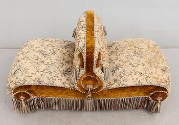 FÄSTMANSSOFFA, tapetserarstil, sent 1800-tal.