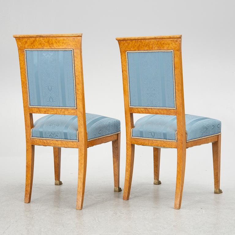 Salon group, 6 pieces, Empire style, around 1900.