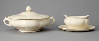 MATSERVIS, 100 delar, flintgods, England, 1900-talets början.