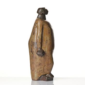 Åke Holm, a stoneware sculpture, "Mose trampar på lagtavlorna" (Moses Shatters the Tablets), Höganäs, 1950s.