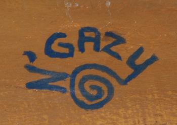 OKÄND KONSTNÄR, olja på duk, Afrika, sign N'Gazu.