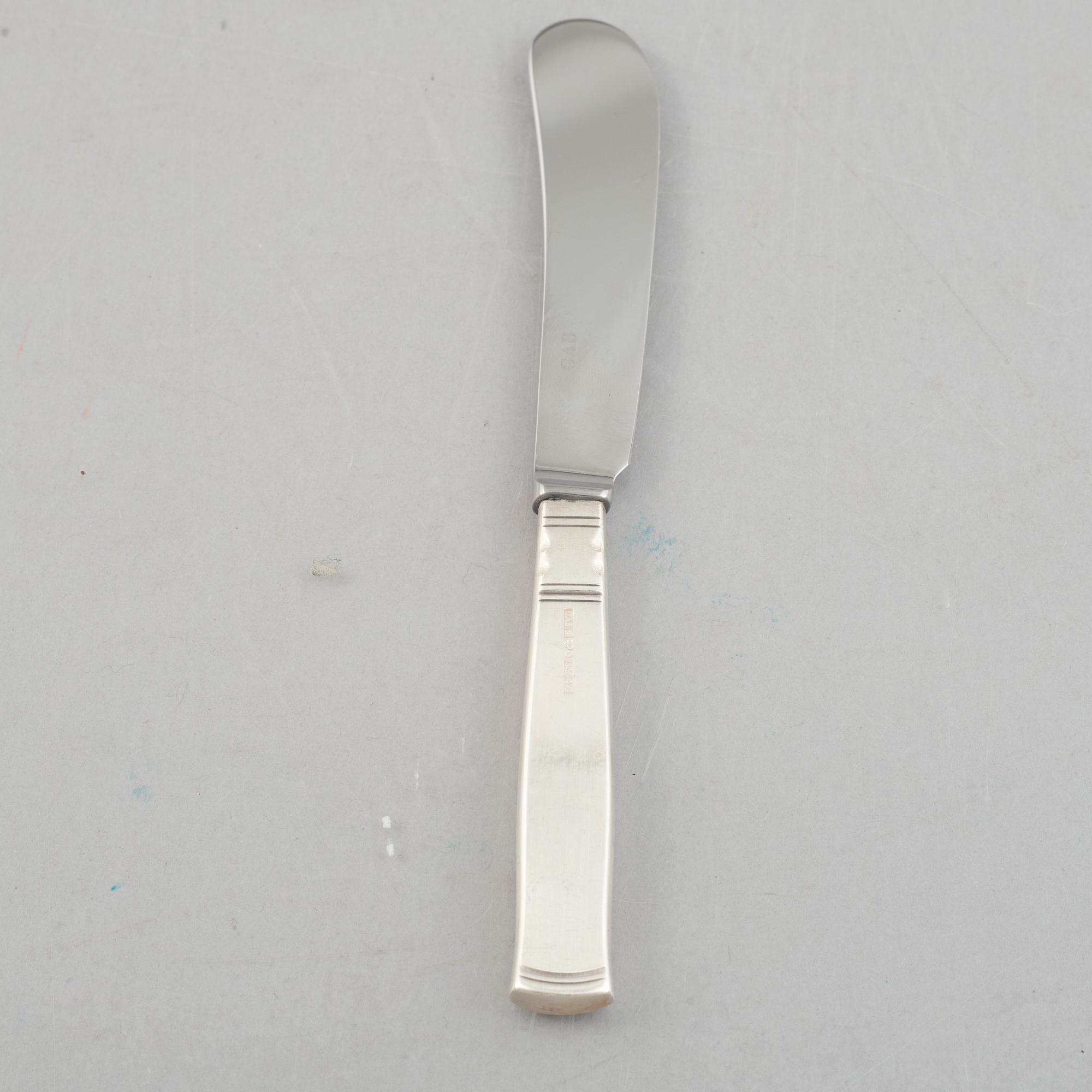 Jacob Ängman, a 100-piece silver flatware set, "Rosenholm", GAB, 1965-1990.