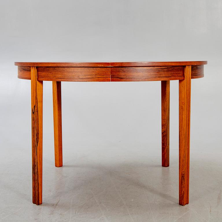 A Swedish 1960s jacaranda dining table,