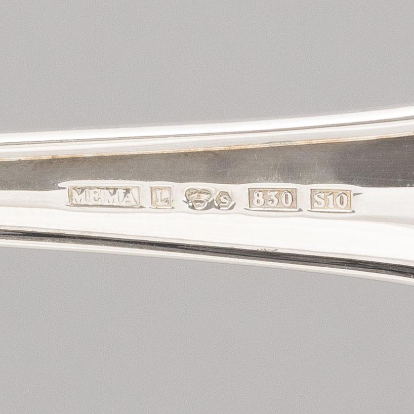 A 73-piece Swedish silver cutlery, model  'Rådhus', including MEMA, Lidköping 1992.