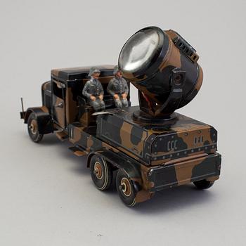 A tinplate Tipp & Co search light car, Germany, 1930/40s.