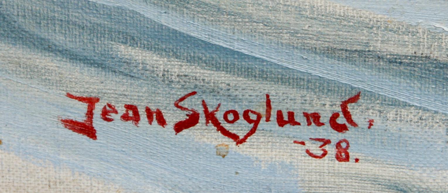JEAN SKOGLUND, olja på duk, sign.