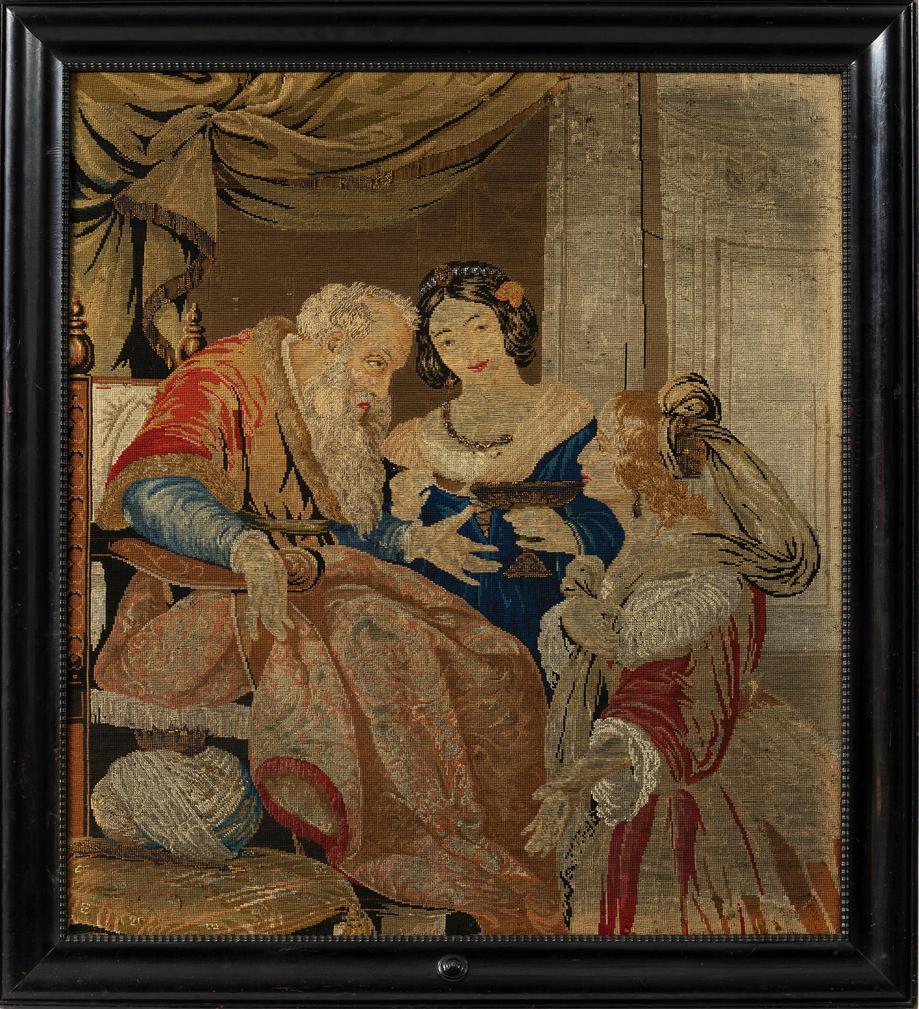 Embroidery, Europe, 19th century.