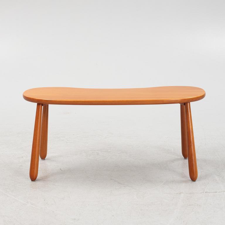 Josef Frank, a model 1034 mahogany 'Mjölkpallen' stool, Firma Svenskt Tenn, Sweden, post 1985.